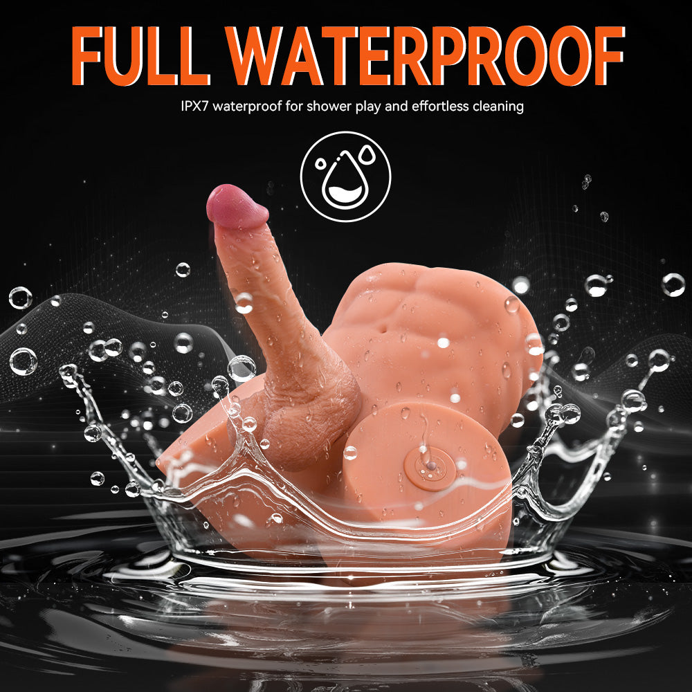 Realistic male doll butt with waterproof design and penis display