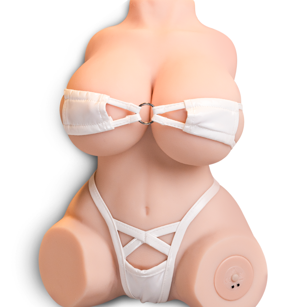 Hitilove – Merritt – Flesh Tone – TPR – Realistic female torso doll with large breasts, soft skin texture